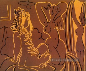 Trois femmes 1908 cubiste Pablo Picasso Peinture à l'huile